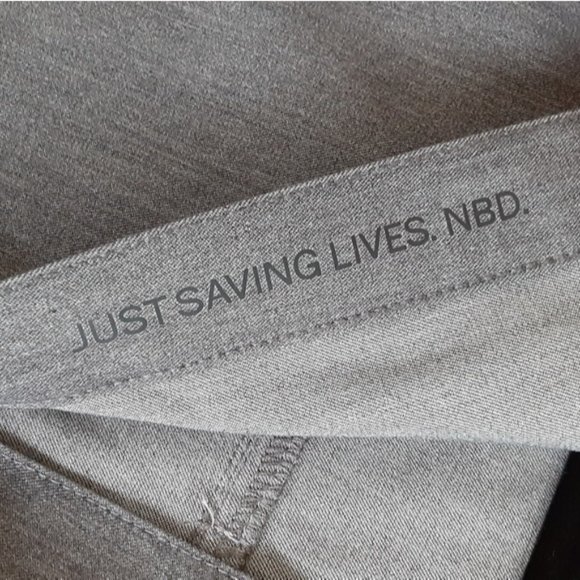 Figs Rafaela Oversized Scrub Top Graphite Gray Womens XS Mandarin Collar - Picture 6 of 12